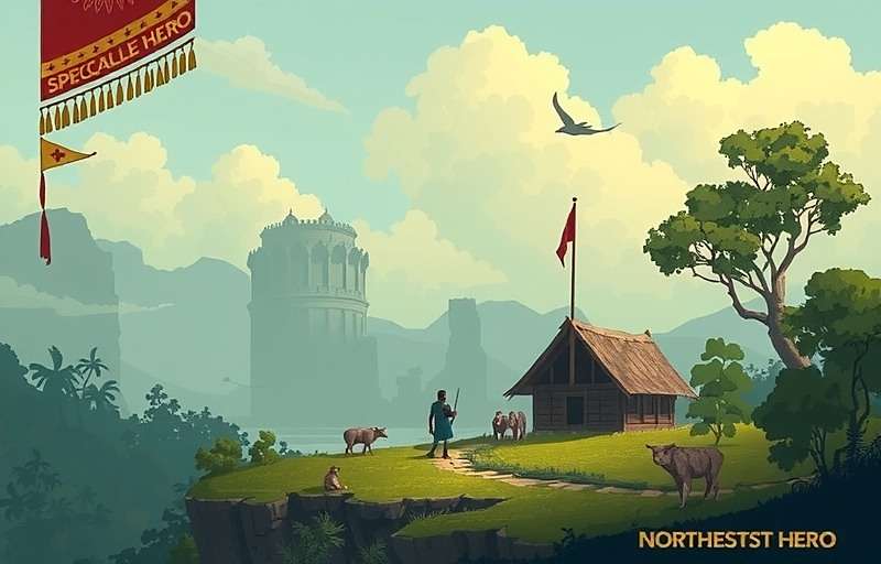 Anise Spectacle Hero Upcoming Content Concept art for upcoming Northeast India region in Anise Spectacle Hero featuring traditional tribal elements and landscapes
